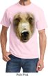 Mens Grizzly Bear Shirt Big Grizzly Bear Face Tee T-Shirt