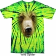 Mens Grizzly Bear Shirt Big Grizzly Bear Face Tie Dye T-shirt