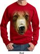 Mens Grizzly Bear Sweatshirt Big Grizzly Bear Face Sweat Shirt