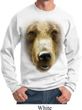 Mens Grizzly Bear Sweatshirt Big Grizzly Bear Face Sweat Shirt