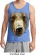 Mens Grizzly Bear Tanktop Big Grizzly Bear Face Tank Top