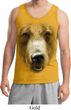 Mens Grizzly Bear Tanktop Big Grizzly Bear Face Tank Top