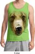 Mens Grizzly Bear Tanktop Big Grizzly Bear Face Tank Top