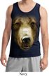 Mens Grizzly Bear Tanktop Big Grizzly Bear Face Tank Top