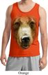 Mens Grizzly Bear Tanktop Big Grizzly Bear Face Tank Top