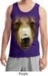 Mens Grizzly Bear Tanktop Big Grizzly Bear Face Tank Top