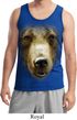 Mens Grizzly Bear Tanktop Big Grizzly Bear Face Tank Top