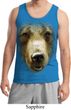 Mens Grizzly Bear Tanktop Big Grizzly Bear Face Tank Top
