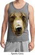 Mens Grizzly Bear Tanktop Big Grizzly Bear Face Tank Top