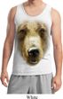 Mens Grizzly Bear Tanktop Big Grizzly Bear Face Tank Top