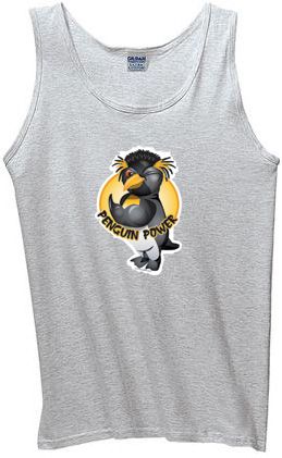Mens Gym Tank Top - Penguin Power Athletic Tanktop