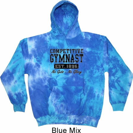 Mens Gymnastics Hoodie Competitive Gymnast Tie Dye Hoody