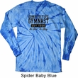 Mens Gymnastics Shirt Competitive Gymnast Long Sleeve Tie Dye T-shirt
