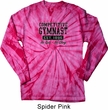 Mens Gymnastics Shirt Competitive Gymnast Long Sleeve Tie Dye T-shirt