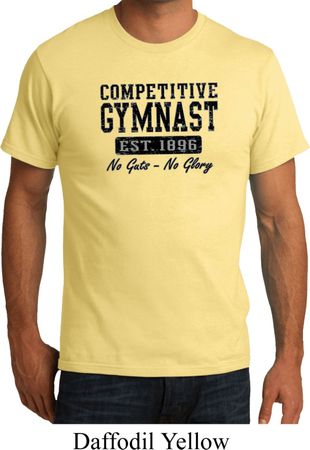 Mens Gymnastics Shirt Competitive Gymnast Organic Tee T-Shirt