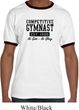Mens Gymnastics Shirt Competitive Gymnast Ringer Tee T-Shirt