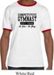 Mens Gymnastics Shirt Competitive Gymnast Ringer Tee T-Shirt