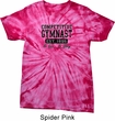 Mens Gymnastics Shirt Competitive Gymnast Spider Tie Dye Tee T-shirt