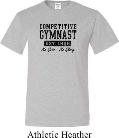 Mens Gymnastics Shirt Competitive Gymnast Tall Tee T-Shirt