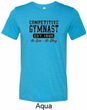 Mens Gymnastics Shirt Competitive Gymnast Tri Blend Crewneck T-Shirt
