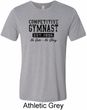 Mens Gymnastics Shirt Competitive Gymnast Tri Blend Crewneck T-Shirt