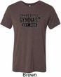 Mens Gymnastics Shirt Competitive Gymnast Tri Blend Crewneck T-Shirt