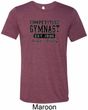 Mens Gymnastics Shirt Competitive Gymnast Tri Blend Crewneck T-Shirt