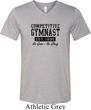 Mens Gymnastics Shirt Competitive Gymnast Tri Blend V-neck Tee T-Shirt
