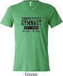 Mens Gymnastics Shirt Competitive Gymnast Tri Blend V-neck Tee T-Shirt