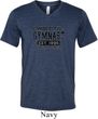 Mens Gymnastics Shirt Competitive Gymnast Tri Blend V-neck Tee T-Shirt