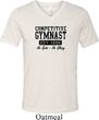 Mens Gymnastics Shirt Competitive Gymnast Tri Blend V-neck Tee T-Shirt
