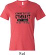 Mens Gymnastics Shirt Competitive Gymnast Tri Blend V-neck Tee T-Shirt