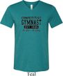 Mens Gymnastics Shirt Competitive Gymnast Tri Blend V-neck Tee T-Shirt