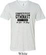 Mens Gymnastics Shirt Competitive Gymnast Tri Blend V-neck Tee T-Shirt