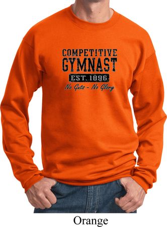 Mens Gymnastics Sweatshirt Competitive Gymnast Sweat Shirt