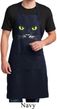 Mens Halloween Apron Black Cat Full Length Apron with Pockets