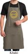 Mens Halloween Apron Evil Smiley Face Full Length Apron with Pockets