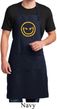 Mens Halloween Apron Evil Smiley Face Full Length Apron with Pockets