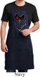 Mens Halloween Apron Ghost Face Full Length Apron with Pockets