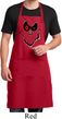 Mens Halloween Apron Ghost Face Full Length Apron with Pockets