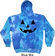Mens Halloween Hoodie Black Jack O Lantern Tie Dye Hoody