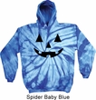 Mens Halloween Hoodie Black Jack O Lantern Tie Dye Hoody