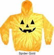 Mens Halloween Hoodie Black Jack O Lantern Tie Dye Hoody