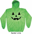Mens Halloween Hoodie Black Jack O Lantern Tie Dye Hoody