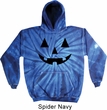 Mens Halloween Hoodie Black Jack O Lantern Tie Dye Hoody