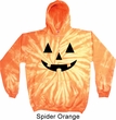 Mens Halloween Hoodie Black Jack O Lantern Tie Dye Hoody