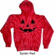 Mens Halloween Hoodie Black Jack O Lantern Tie Dye Hoody