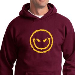 Mens Halloween Hoodie Evil Smiley Face Hoody