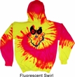 Mens Halloween Hoodie Ghost Face Tie Dye Hoody
