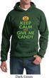 Mens Halloween Hoodie Keep Calm and Give Me Candy Hoody